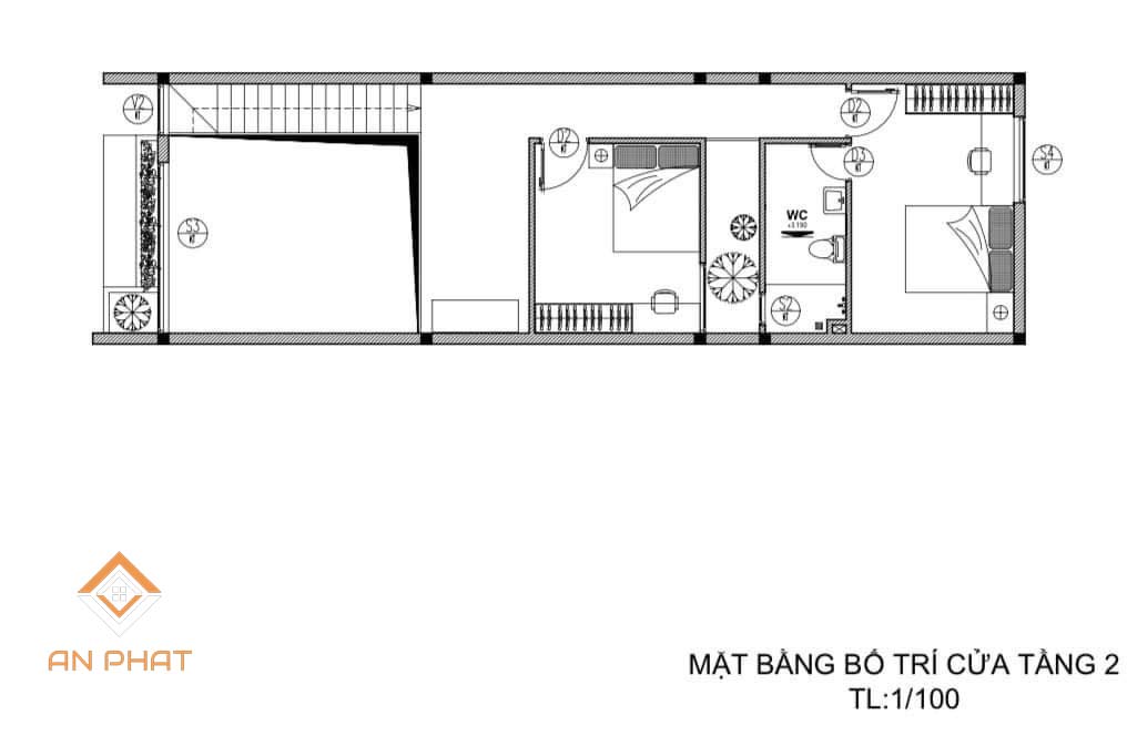 nhà phố 2 tầng 5x17m