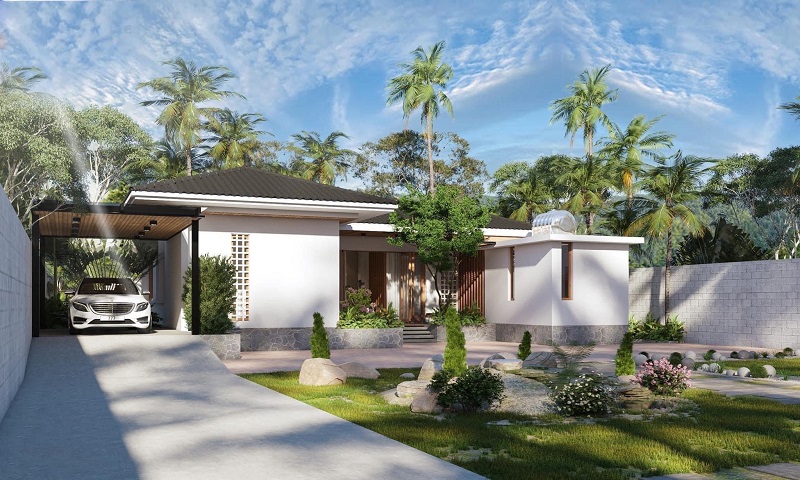 nhà mái nhật 1 tầng