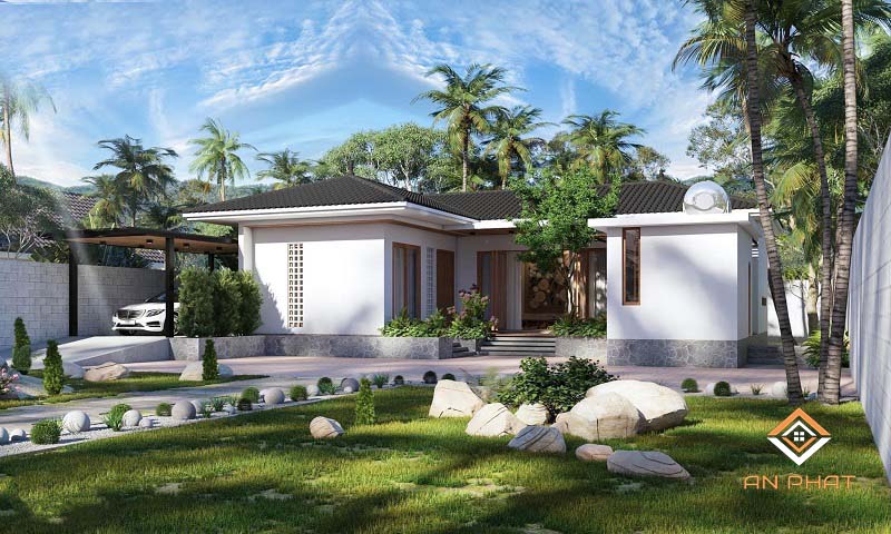 nhà mái nhật 1 tầng