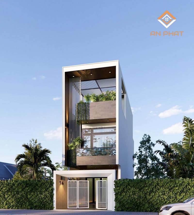 nhà phố 3 tầng hiện đại