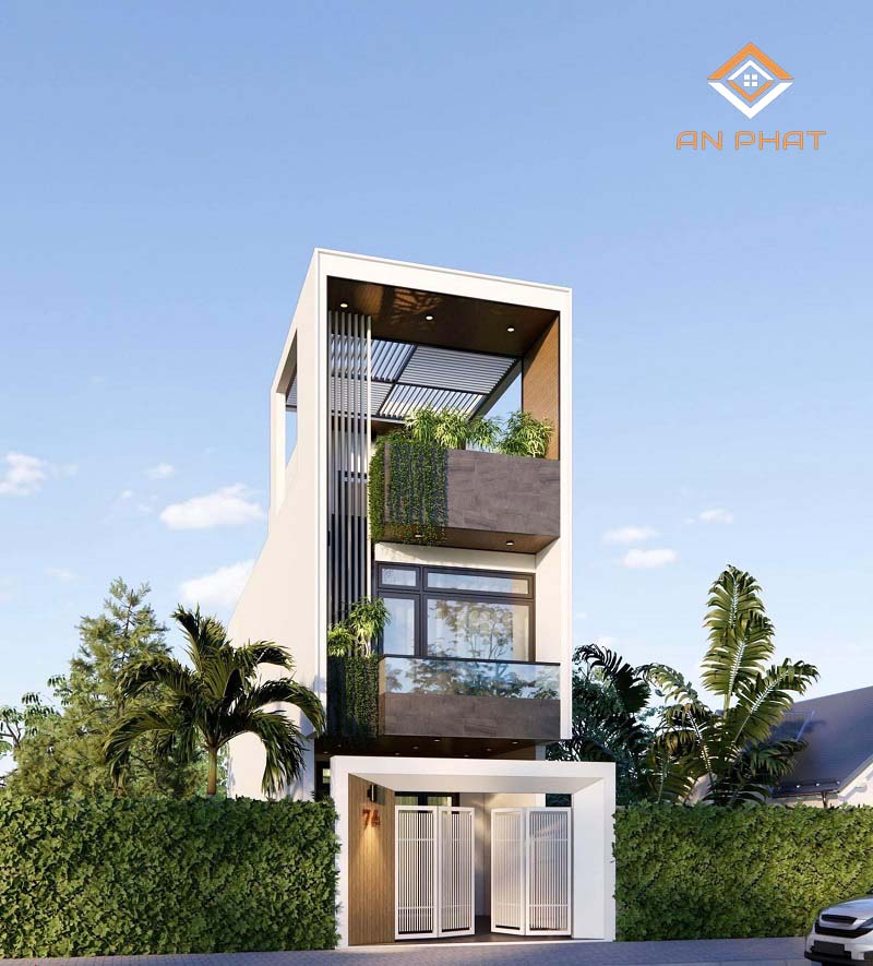nhà phố 3 tầng hiện đại