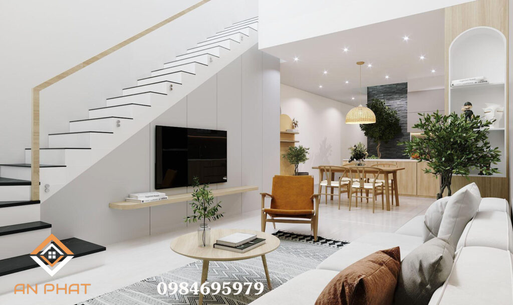 phối cảnh nội thất nhà phố 2 tầng np12