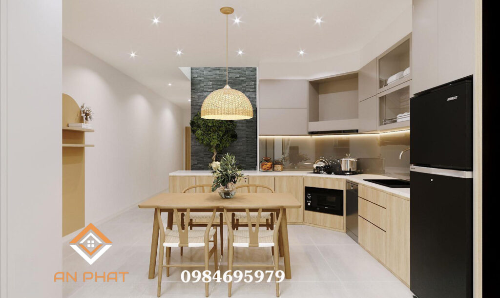 phối cảnh nội thất nhà phố 2 tầng np12